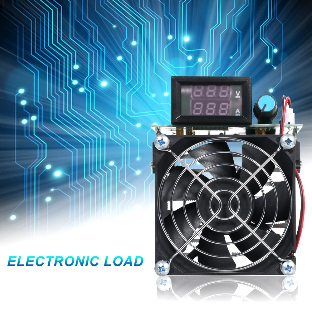 

250W constant current double electronic load triggers quick voltage tester voltmeter aging discharge