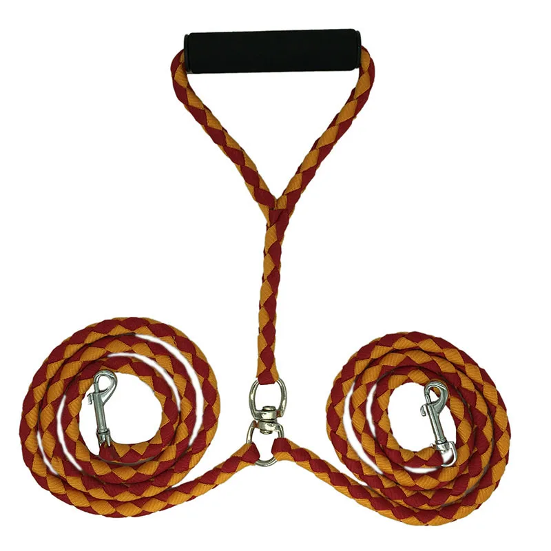 54&quot Double Dog Leash No-tangle Dual for Two Dogs with Swivel Comfortably Walks 2 Up To 500 Pounds At Once Pet Product | Дом и сад