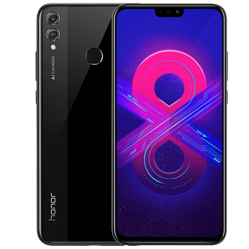Смартфон HONOR 8X4G LTE 6 5 &quot3750 мАч 4 ГБ ОЗУ 128 Гб ПЗУ Восьмиядерный 16MP 20MP две камеры