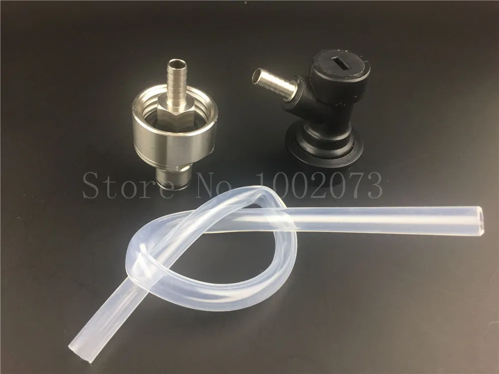

Ball Lock Liquid Disconnect -Carbonation Cap Carbonator- 1/4"Barb With 1 feet silicone tube Homebrew Beer Kegging
