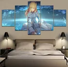 5 шт., аниме Fate KOHA-ACE, HD печать, постер, домашний декор, печать на холсте, настенная живопись, модульные картины, рамка, художественное оформление