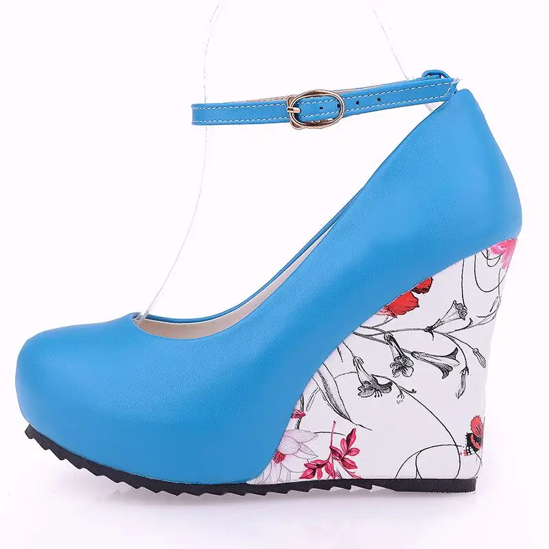 Женские туфли лодочки с ремешком на щиколотке платформе|pumps for women|2017 high heelsfashion heels