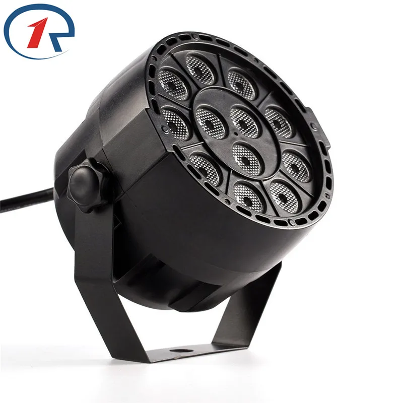 ZjRight 15W IR Remote RGBW flat LED Par light s Sound Control dmx512 проектор сцсветильник для дискотеки dj bar