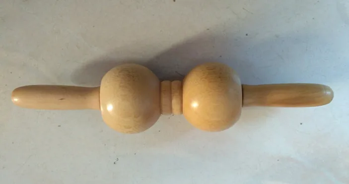 

Wooden Rolling Double Ball Spine Acupoint Good Main And Channels Manual Operation PUSH Back Massage