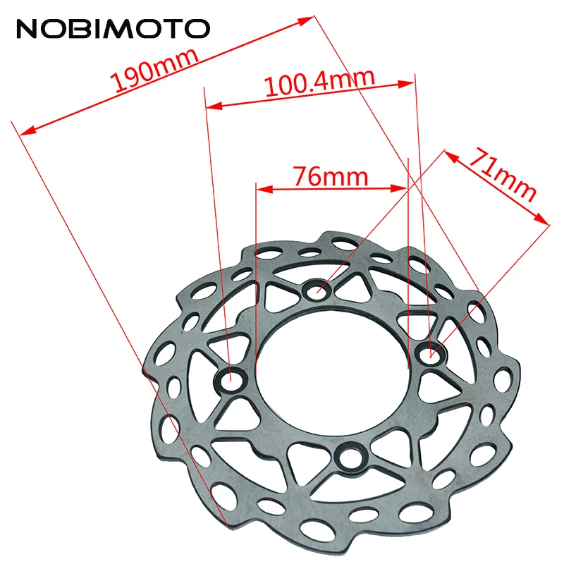 Мини тормоз 190 мм дисковый ротор C высокопроизводительный тормозной подходит для