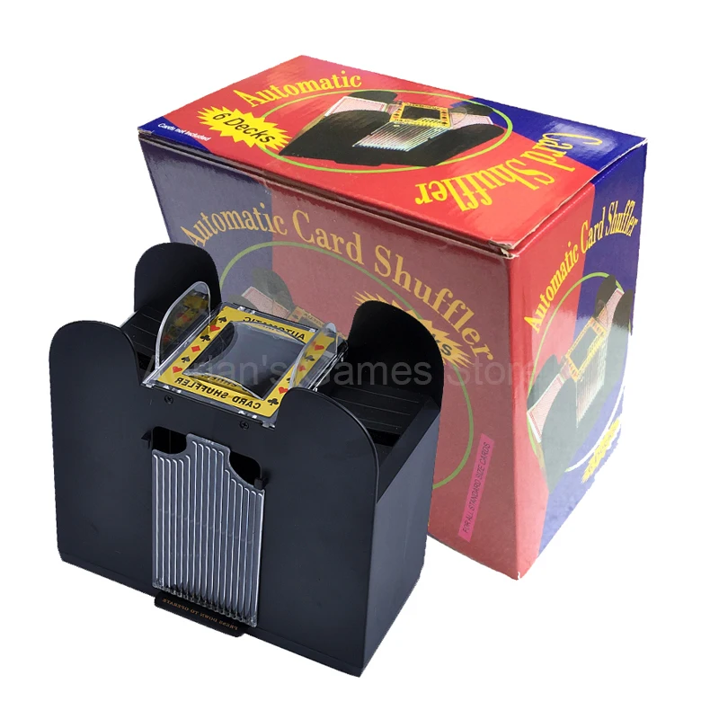 6 колоды Шаффл машина Poker Card Shuffler автоматическое повороты карт шарканье Машинка