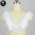 Белый Кружевной укороченный топ с эполетами и перьями, Укороченный бюстгальтер с узором в виде крыльев Ангела, Бандажное белье