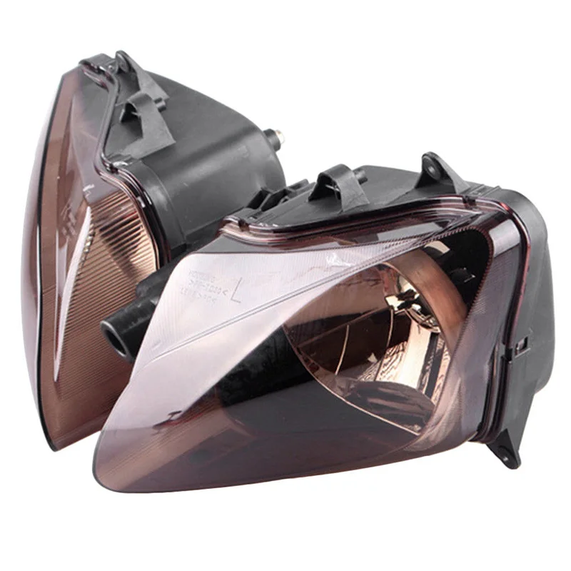 Brown Для 00-01 Yamaha YZFR1 YZF-R1 YZF R1 мотоцикл спереди головной светильник светодиодные противотуманные лампы фары в сборе 2000 2001 - Цвет: Brown