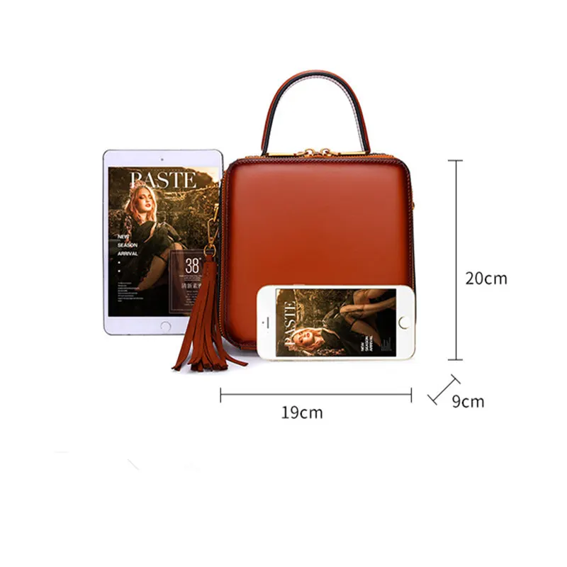 Новая маленькая черная женская сумка-мессенджер с клапаном сумка из спилка