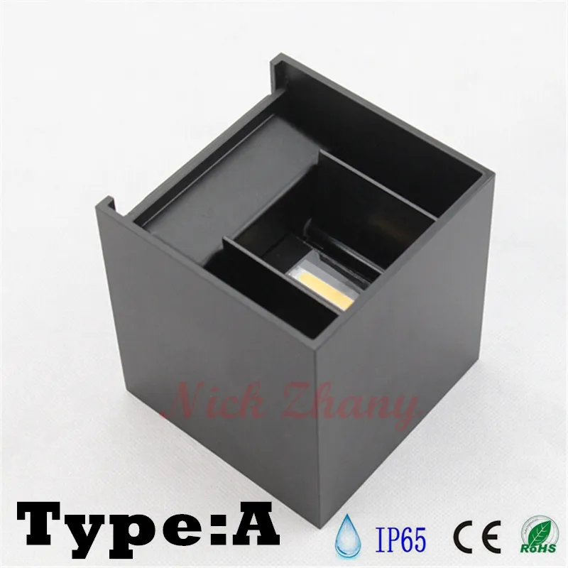 Уличная светодиодная настенная лампа с регулируемой яркостью 8 Вт 10 COB IP65