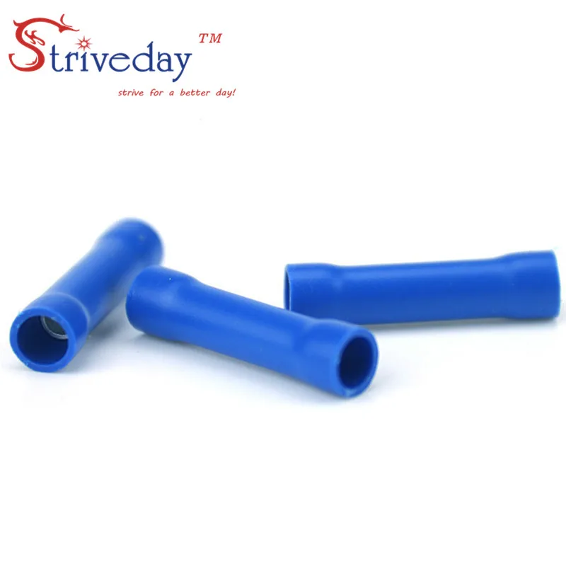 100 шт./пакет высококачественные BV2 синие клешеные стыковые изолированные