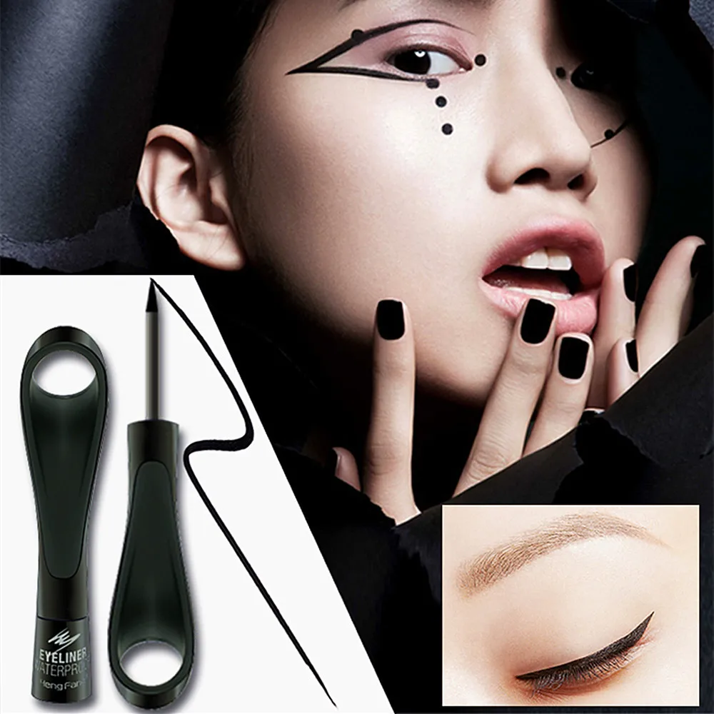 Жидкая подводка для глаз Hengfang Водостойкая Подводка черного цвета с кольцом