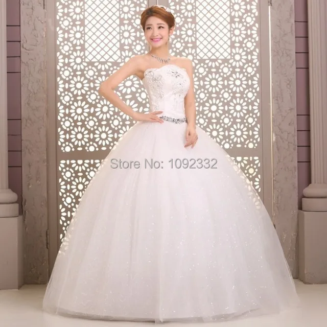 S 2016 в наличии новое размера плюс свадебное платье женское Бандажное