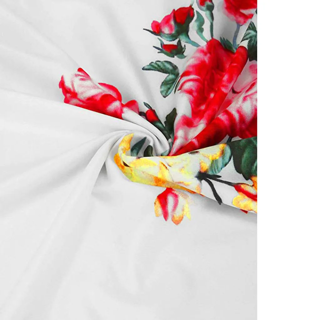 Летнее женское платье с цветочным принтом длинное коротким рукавом и карманами |