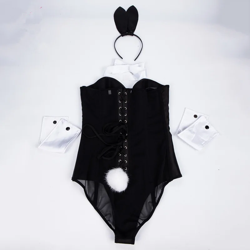 S-xxl женский сексуальный костюм кролика косплей на Хэллоуин кролик девушка костюм ночной клуб милый костюм кролика соблазнительный комбинезон