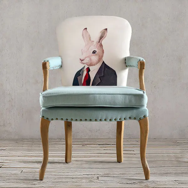 S22 Louis fashion Dining chairs American desk European retro solid wooden Nordic simple single Cafe leisure - Цвет: S22