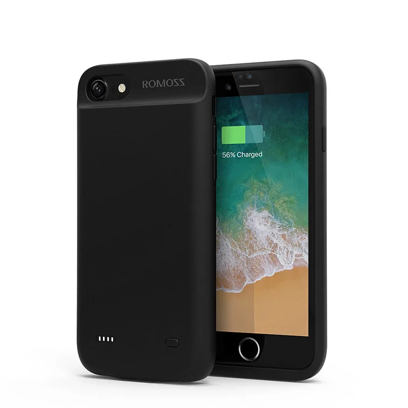 Black Чехол для аккумулятора Romoss 2800 мАч для iPhone 7, внешний аккумулятор, чехол для зарядки для iPhone7, чехол для зарядного устройства - Цвет: Black