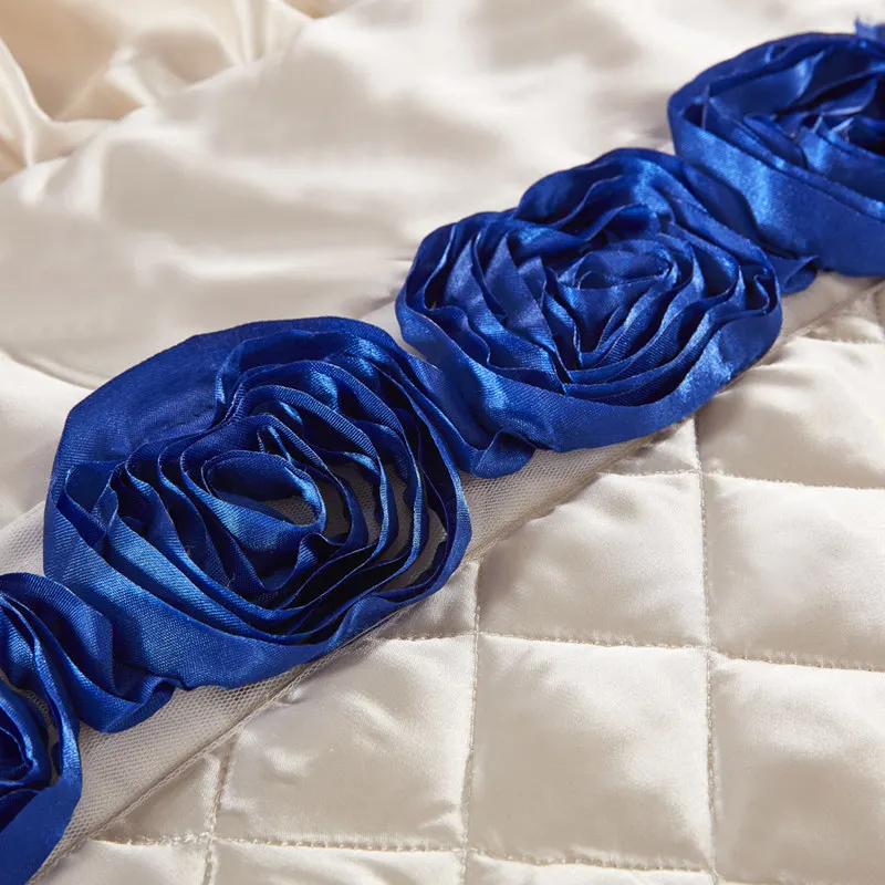 Модные вышитые цветы скользкие мягкие 11 шт постельные покрывала постельное