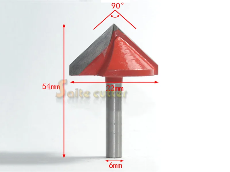 4 шт. 6 мм * 22 фрезерный станок с ЧПУ твердосплавная концевая фреза инструмент 3D