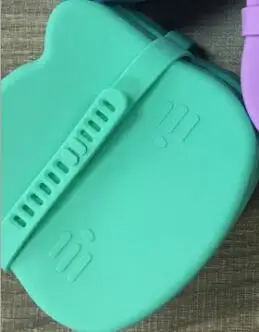 Green Cat Силиконовые Детские чаша для Кулинария для детей для кормления, для еды feedkid Kinder сервисы Assiette Enfant контейнер для закусок Nordic Мультяшные миски - Цвет: Green Cat