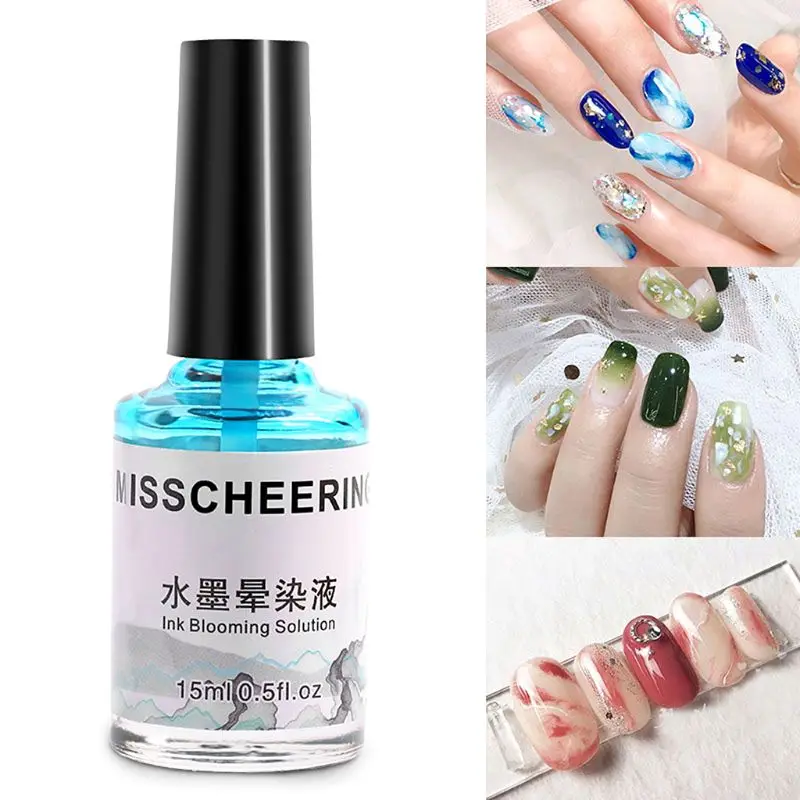 15 мл акварельные чернила лак для ногтей гель с рисунком цветения дымовой эффект