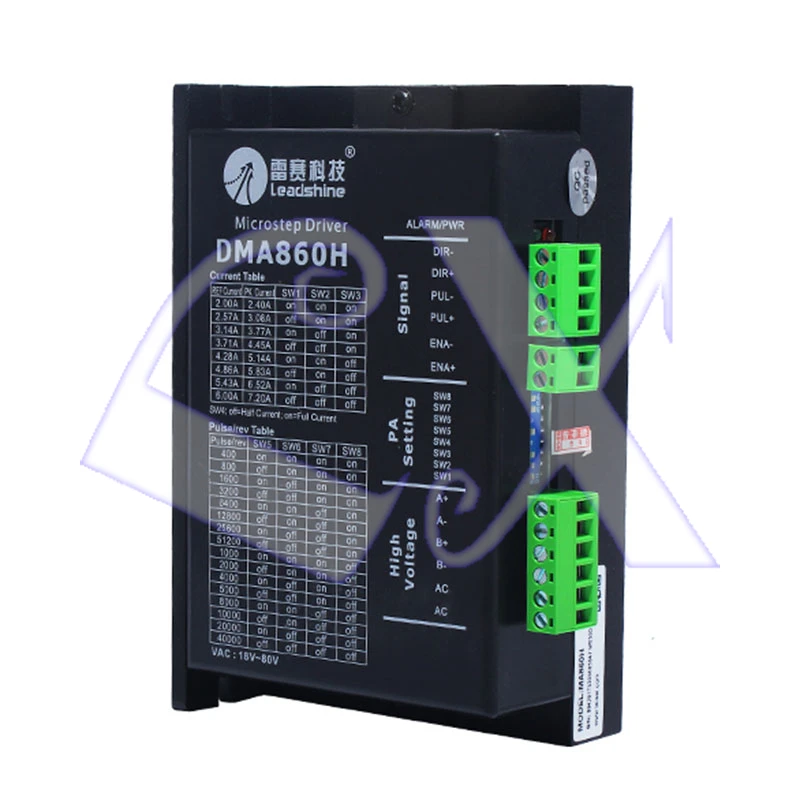 Оригинальный двухфазный цифровой шаговый двигатель Leadshine DMA860H 36-75VAC 7.2A MA860 |