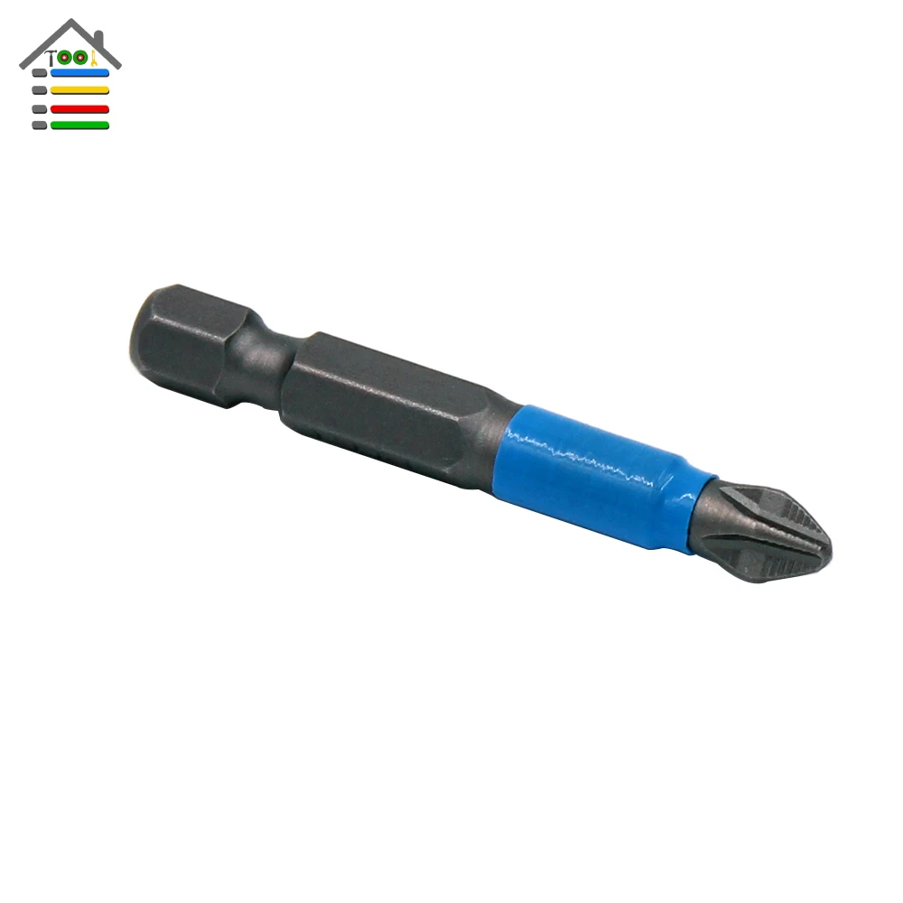 Набор бит для электрической отвертки PH2 7 шт. с противоскользящим покрытием