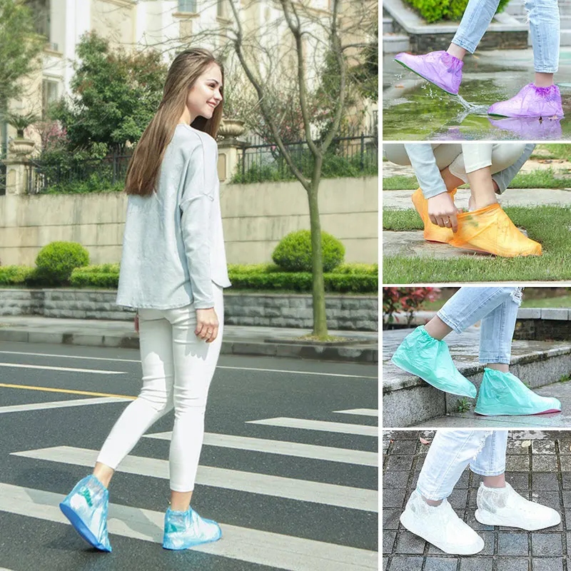 Чехлы для дождливой обуви 1 пара обувь дождливого дня унисекс крышка сапог мужчин