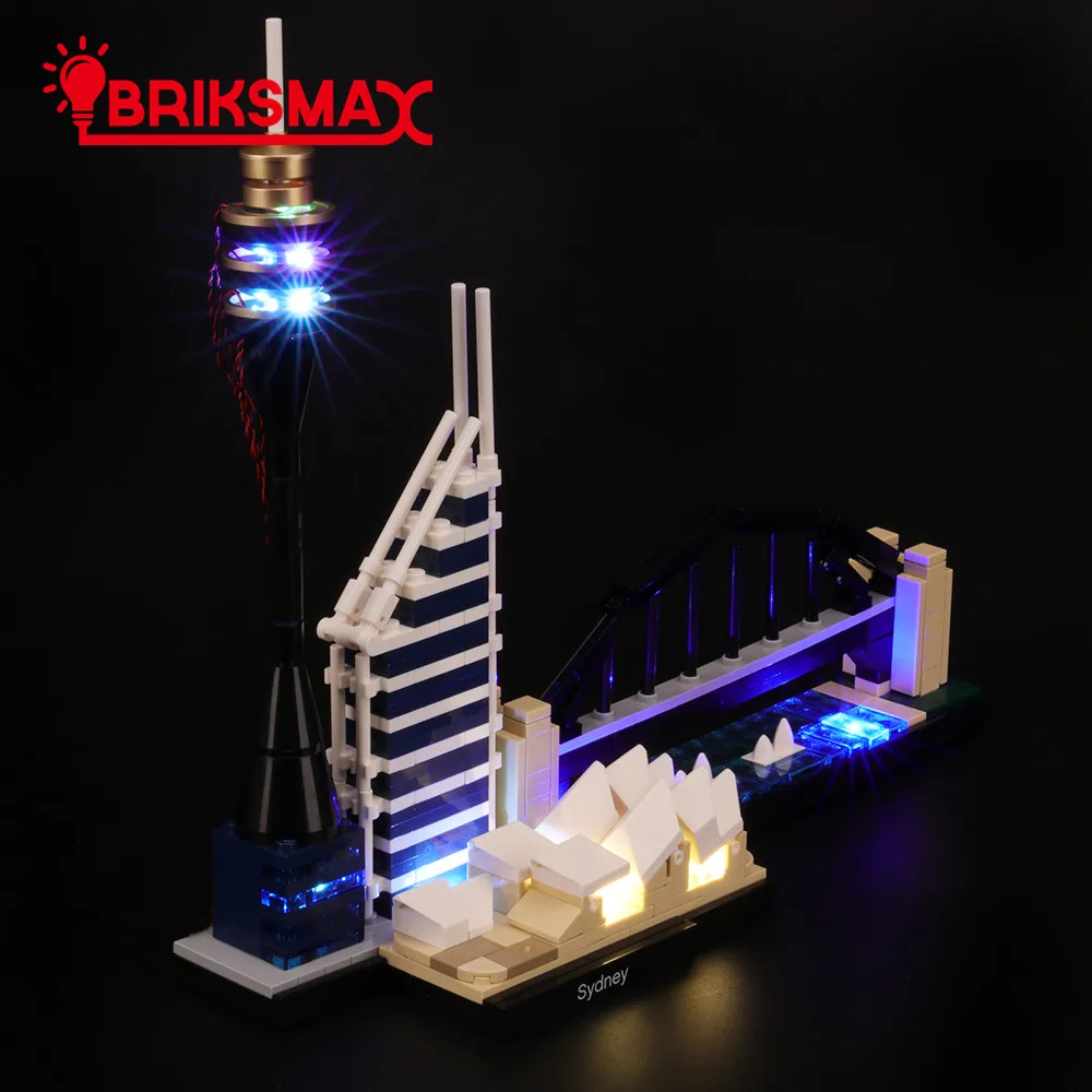 Комплект для светодиодсветильник Ки BriksMax 21032 архитектуры Сидней (модель в