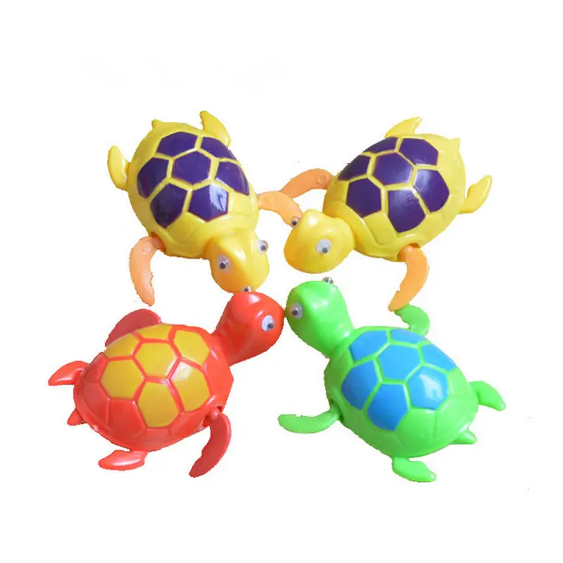 

Essential New Born babies Swim Turtle Wound-up Chain Small Animal Baby Children Bath Toy Classic Toys Random Color