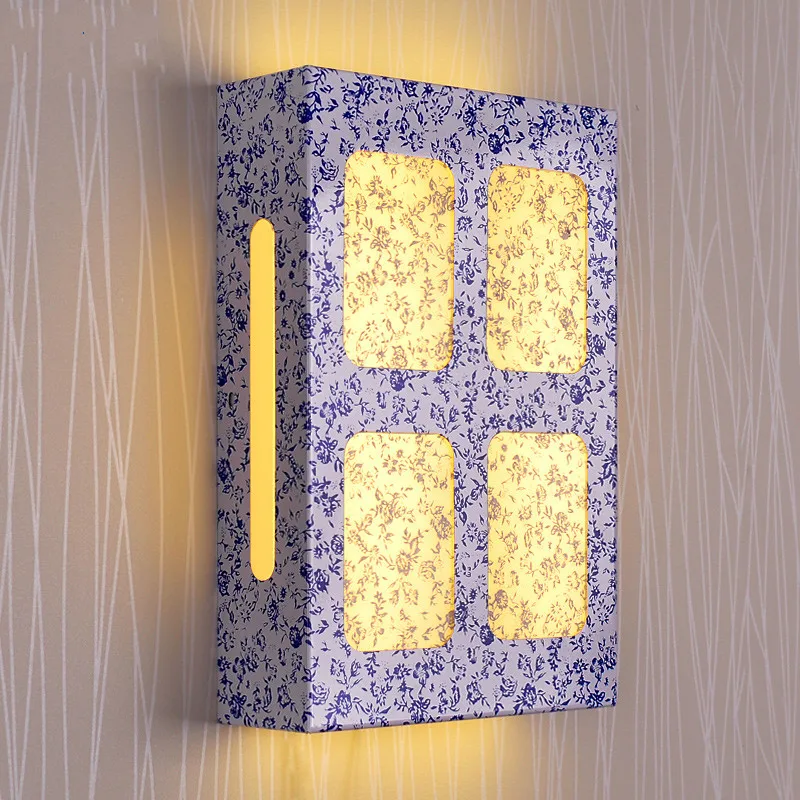 

Brief modern rectangle led wall decoration lamp ofhead stair balcony