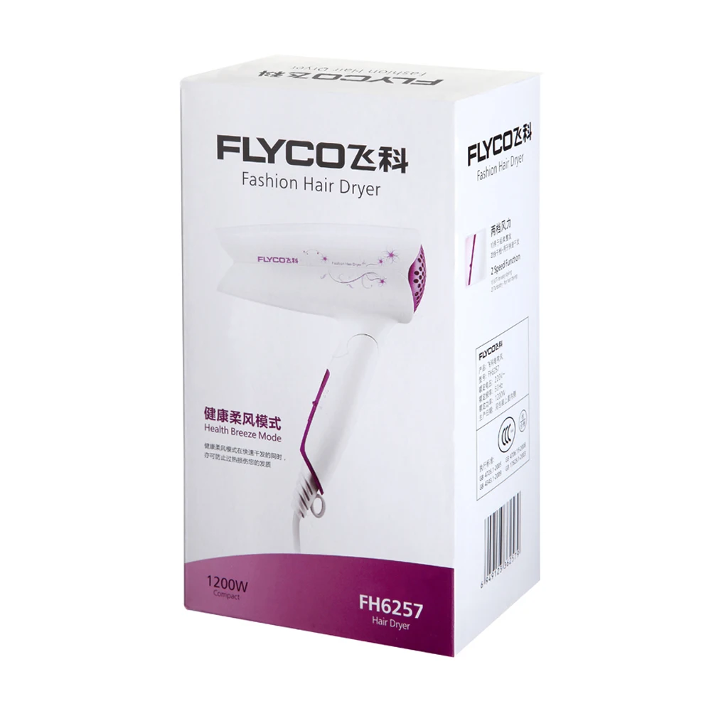 Flyco FH6257 складной фен для путешествий инструменты укладки волос Secador De Pelo