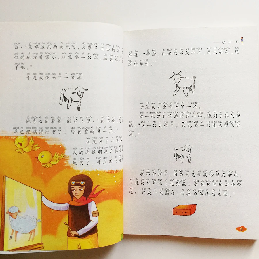 Маленький принц классические книги для чтения китайских учеников начальной