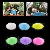 1 bag colorful quartz sand miniature tank aquarium bonsai pot fairy garden decor g06 drop ship fairy garden supplies