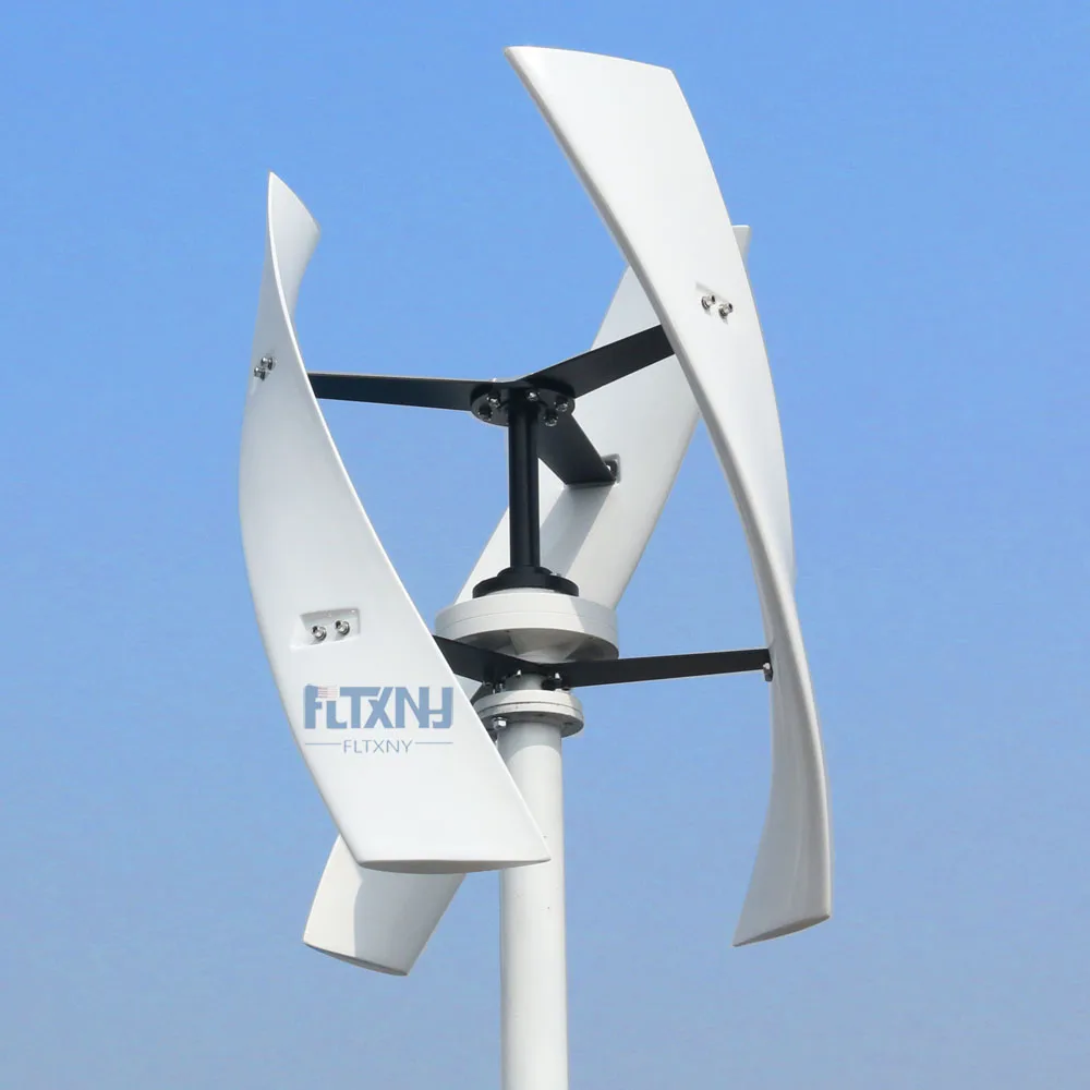 FLTXNY FX 600w Vertical Wind Turbine Generator 3 Blades 12v 24v 48v 1.5m Start Up 250RPM No Noise For Home Use | Обустройство дома