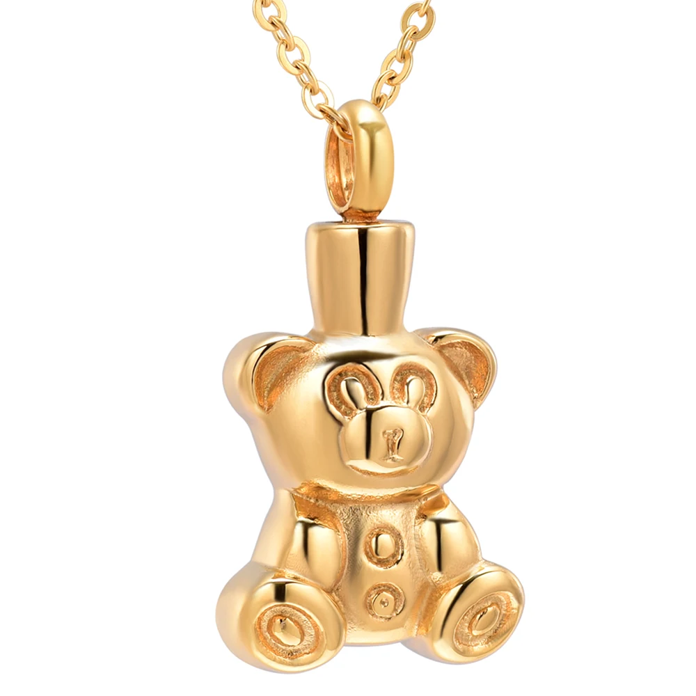 MiniCremation нержавеющая сталь Cute Bear на урнир погребальный пепел подвеска-сувенир