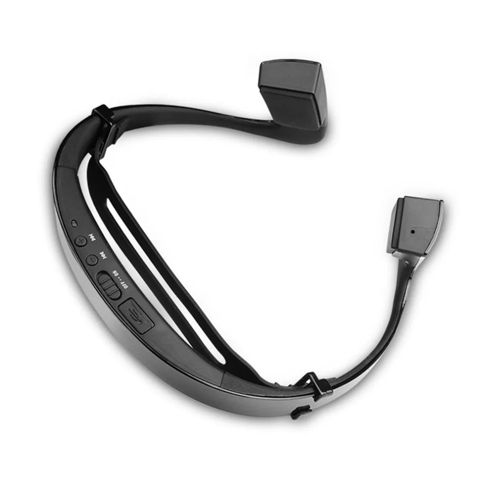Новые костной проводимости Bluetooth наушники Спортивная гарнитура стерео бас наушники с микрофоном USB Беспроводные наушники