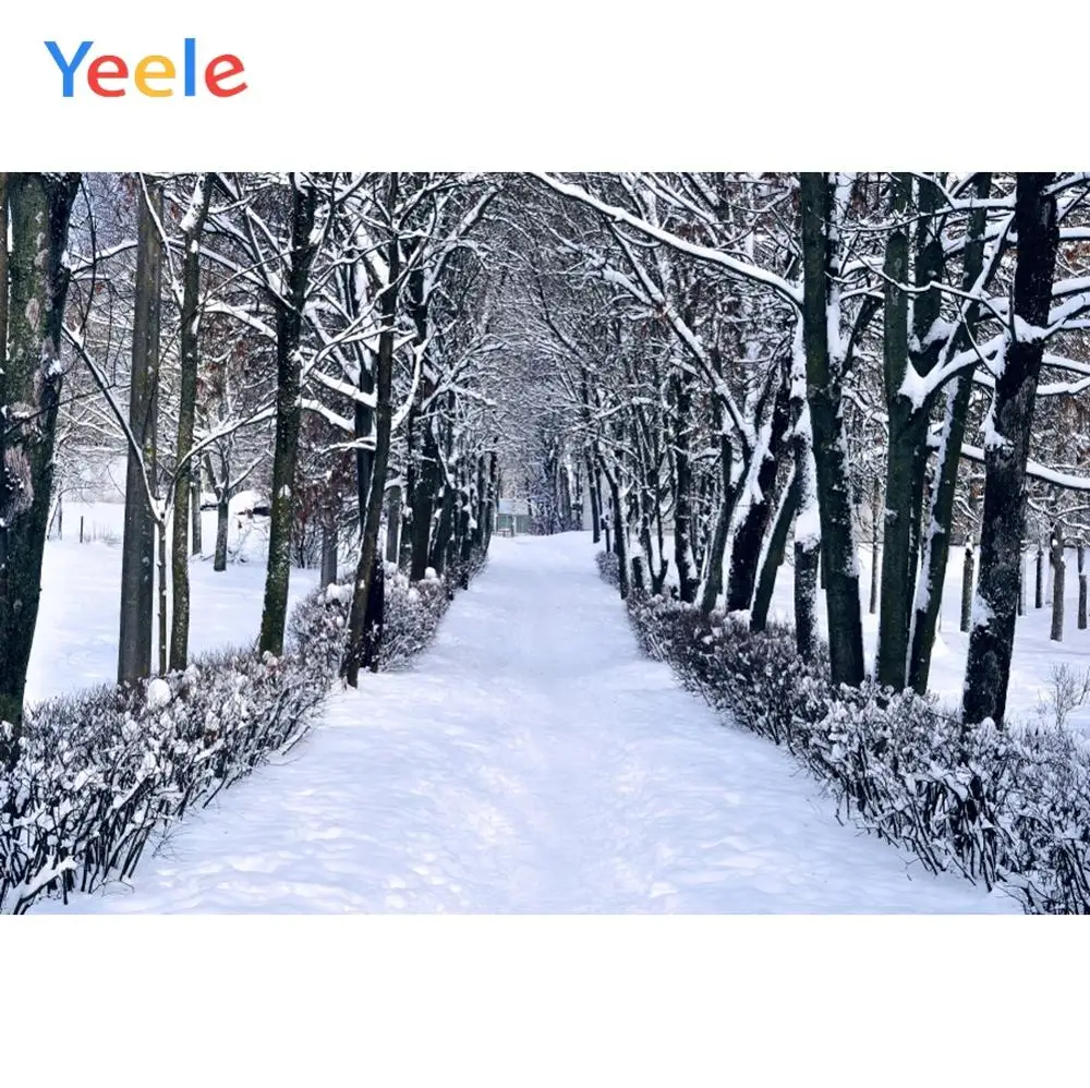 

Yeele Winter Landscape Photocall Snow Room Decor Photography Backdrops Personalized Photographic Backgrounds For Photo Studio