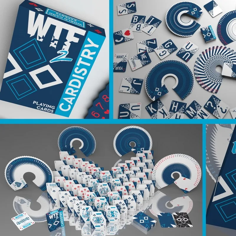 

1 колода WTF Cardistry 2 V2 правописанная колода игральные карты размер колода USPCC пользовательский ограниченный выпуск Новые Волшебные реквизиты