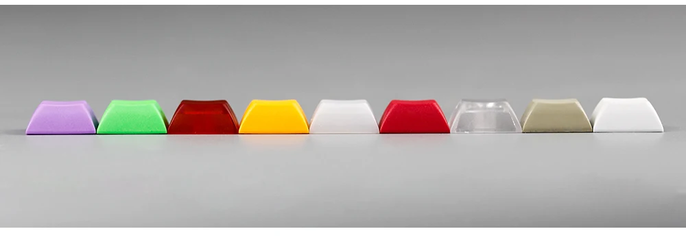Pbt dsa keycap dsa 1u смешанный цвет красный esc желтый синий колпачки для игровой механической клавиатуры