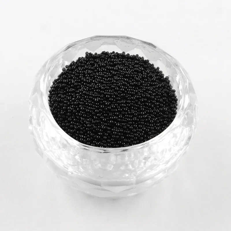 Black Около 450 г/пакет 0,6~ 0,8 мм прозрачный DIY 3D дизайн ногтей украшения Мини стеклянные бусины для ногтей DIY изготовления крошечных икры ногтей бусины F70 - Цвет: Black