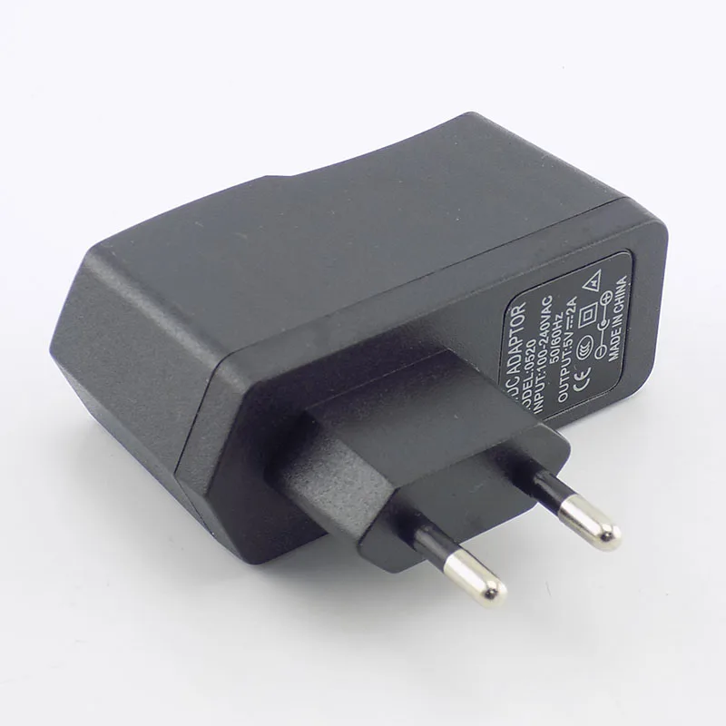Зарядное устройство Micro USB, 5 В, 2 А, 2000 мА, настенное зарядное устройство переменного тока в постоянный ток, адаптер для зарядки, штепсельная вилка стандарта ЕС/США, адаптер питания для камеры видеонаблюдения, 100 В-240 В