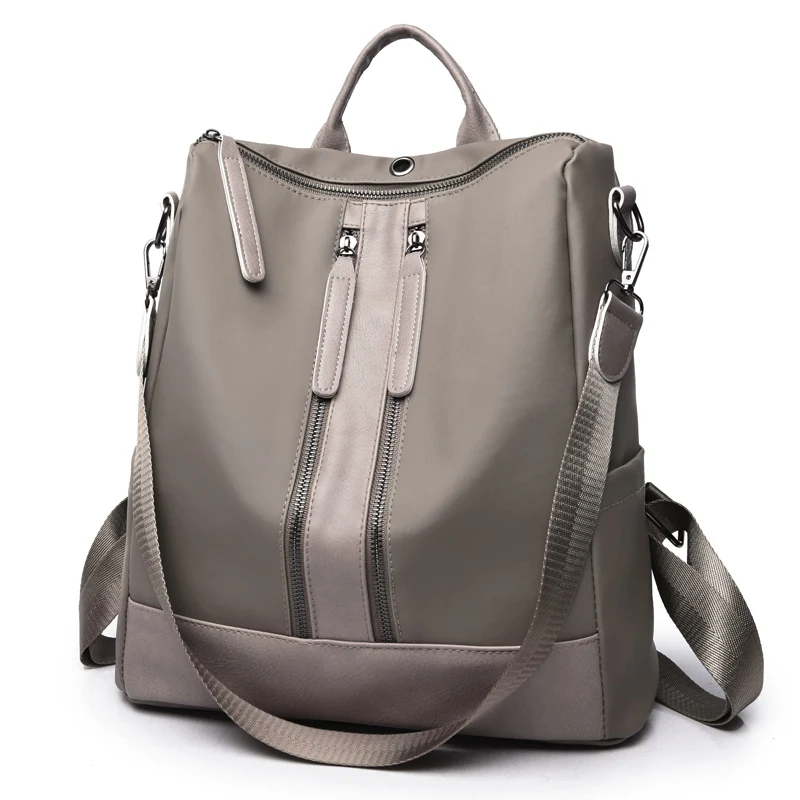 Дропшиппинг Для женщин рюкзак мода две вертикальные молнии Bookbag Высокое качество