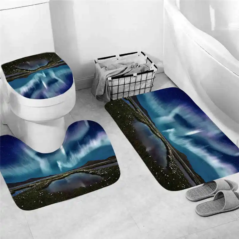 Bathroom mat 3 шт нескользящий коврик для ванной комнаты, кухонный коврик, коврик для двери, Декор, пена с эффектом памяти, коврик для ванной комнаты, кухонный дверной пол, ТАПИС де Байн 5pz - Цвет: Bathroom mat