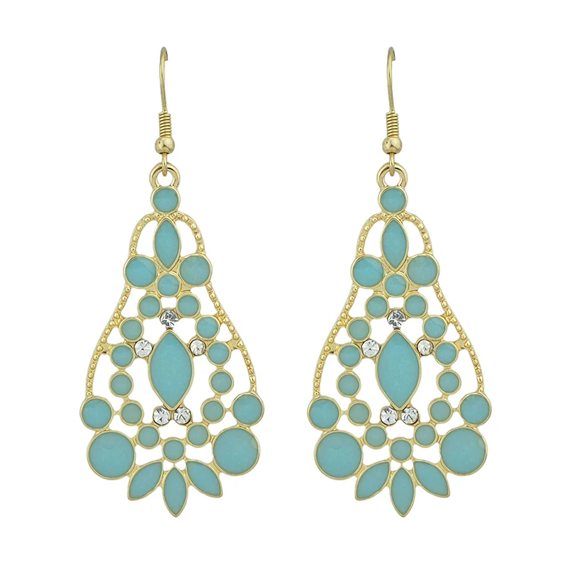 Серьги для Для женщин полым из разноцветной глазури кулон серьги сплава