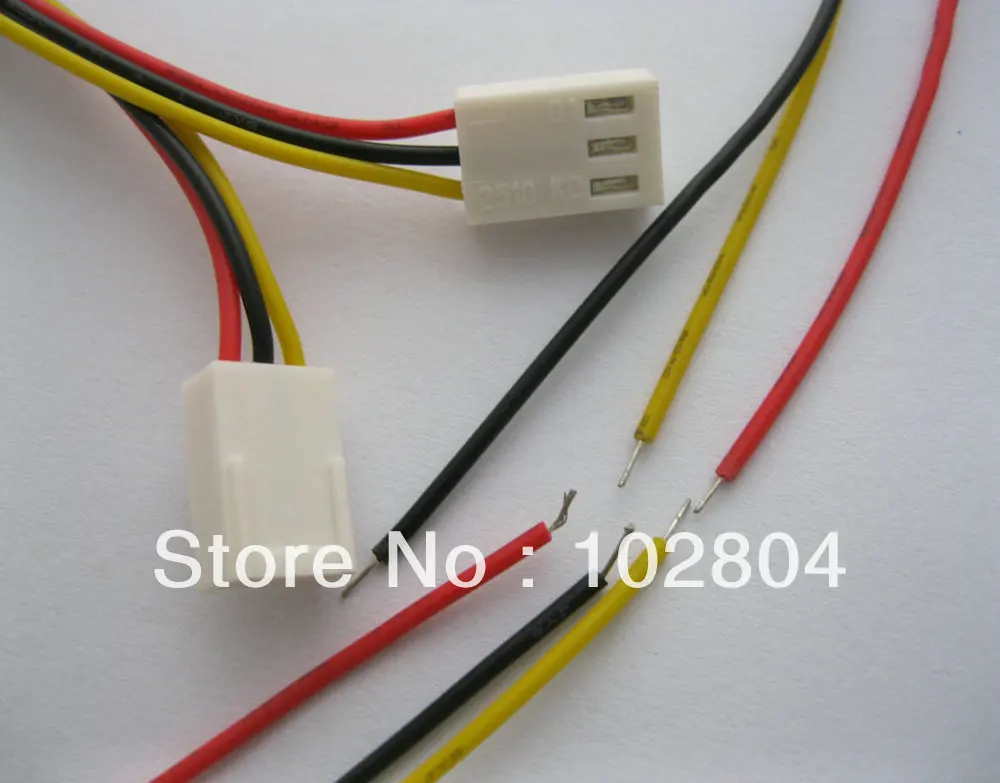 20 шт 2510 2 54 мм шаг 3 контактный разъем с 26AWG 300 (12 &quot) кабель|connector plastic|connector sealpin header