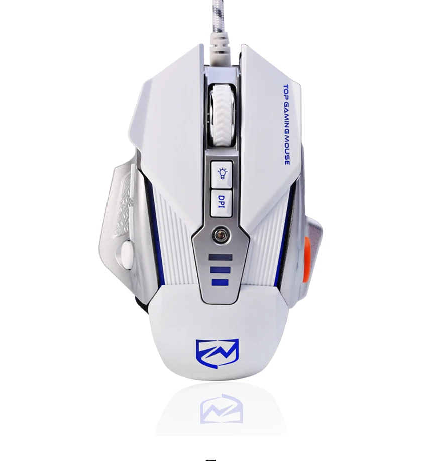 Механический дизайн игровая клавиатура с подсветкой макро Мышь USB Проводная 3200 Точек на дюйм 8 кнопок Подсветка подсветкой светодиодный компьютерной мыши для геймера