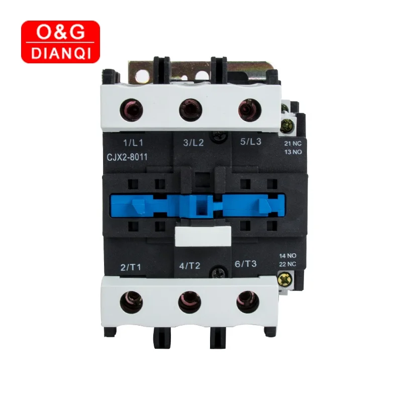 80A контактор переменного тока CJX2-8011 8001 LC1 3-фазный 3-полюсный без напряжения