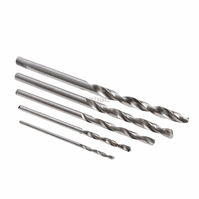 50 шт. 1/1.5/2/2.5/3 мм Высокоскоростная сталь с титановым покрытием набор сверл M13