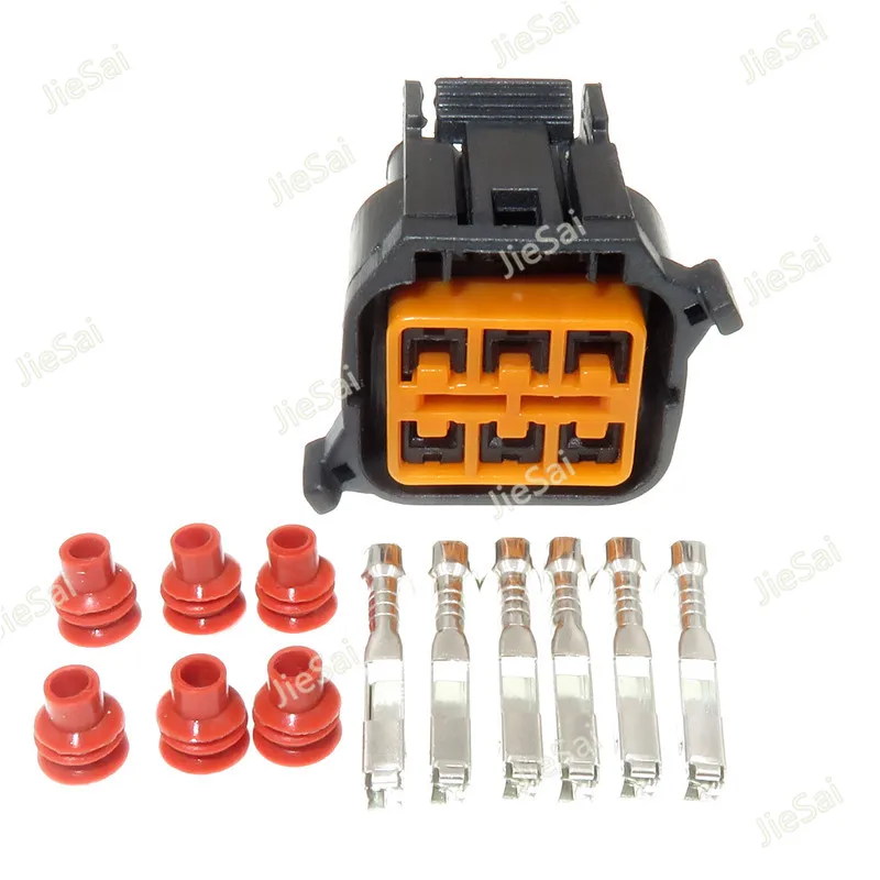 

6 Pin HP066-06021 Waterproof Automotive Car Headlight Socket Auto Light Lamp Plug For Hyundai Kia